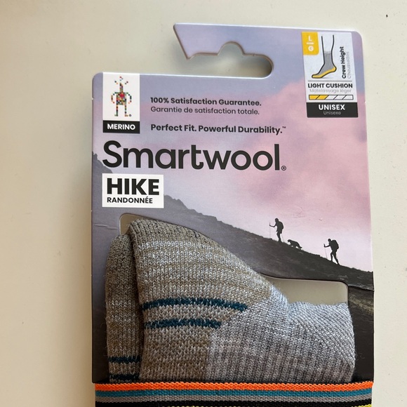 Smartwool Men's Hike Socks - Gray, Brown, and Black - Picture 2 of 8